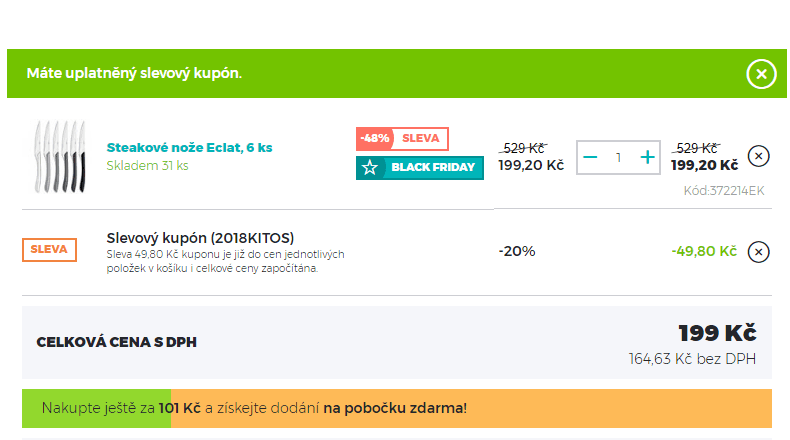 Steakové nože Amefa Eclat, 6 ks