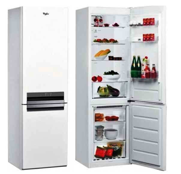 Lednice Whirlpool, no frost, 189 cm, A+