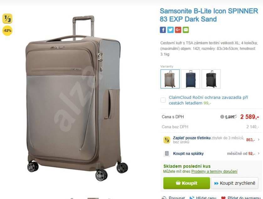 Samsonite B-Lite Icon, 142 litrů