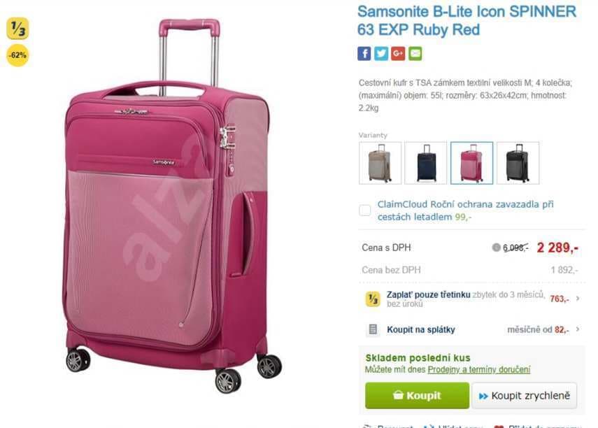 Samsonite B-Lite Icon, 55 litrů