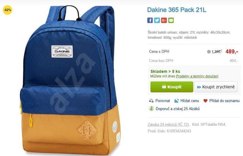 Batoh Dakine 365 pack Scout - 21 litrů 