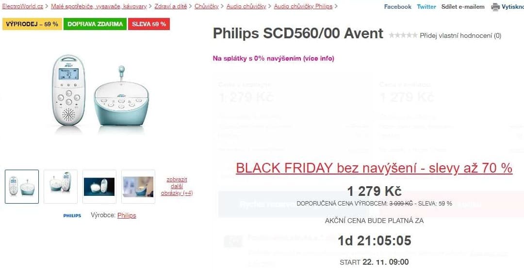 Dětská chůvička Philips Avent