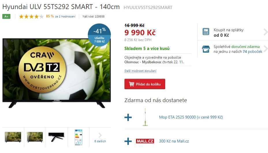 Ultra HD, Smart TV, 140cm, Hyundai