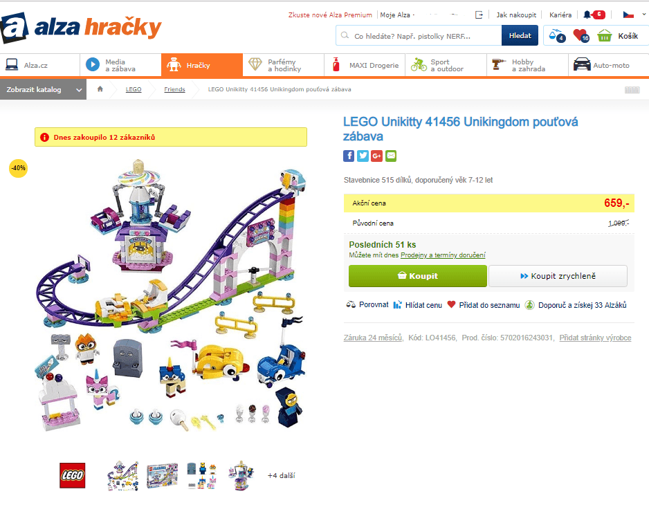 Lego UniKitty 41456 Pouťová zábava