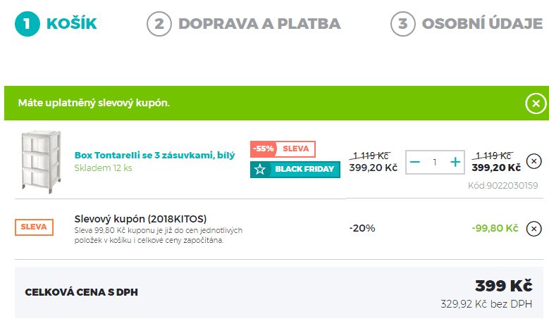 Víceúčelový box Tontarelli 3 patra