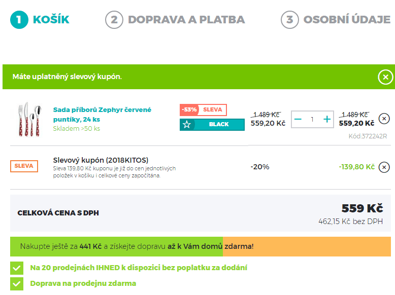 24 kusů příborů Amefa Zephyr Dots