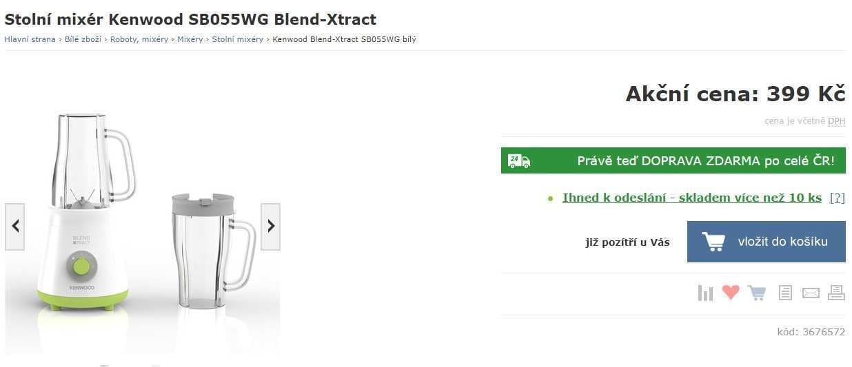 Smoothie mixér Kenwood Blend-Xtract