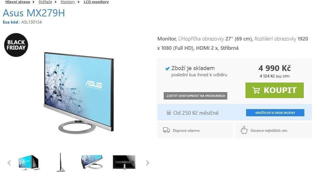 PC monitor Asus, 27", repro