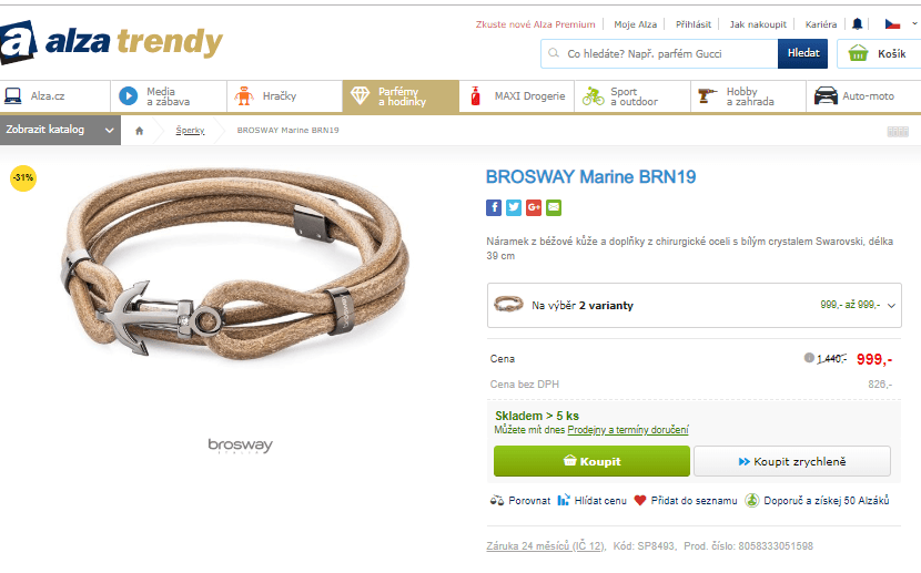 Pánský náramek Brosway Marine BRN19