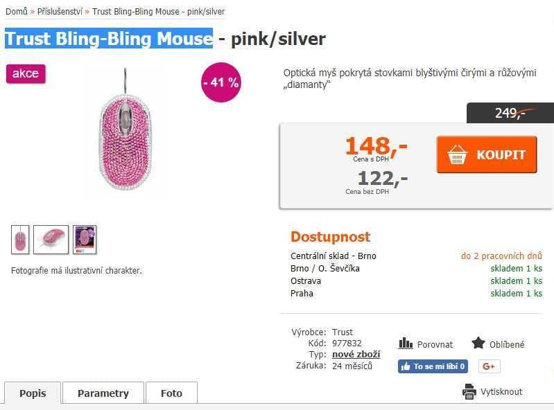 Myš Trust Bling-Bling