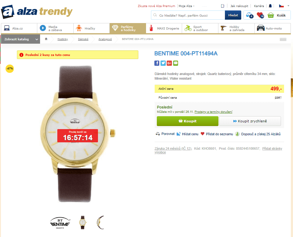 Dámské hodinky Bentime 004-PT11494A
