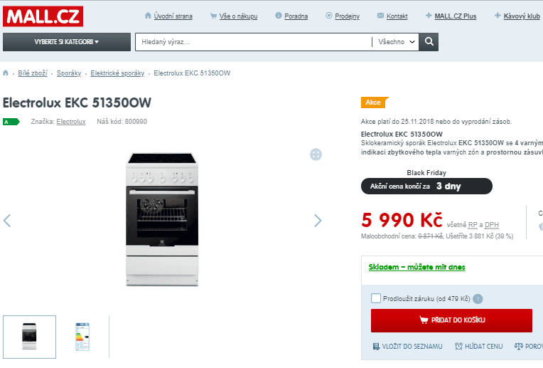 Sklokeramický sporák Electrolux, gril, horkovzduch