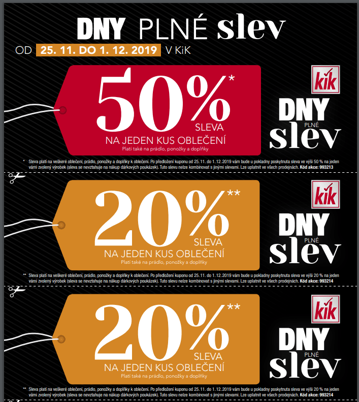 KiK Textil - sleva 50% na vše