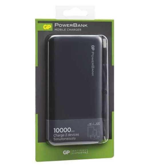 Powerbanka GP Batteries, 10000 mAh, 2x USB