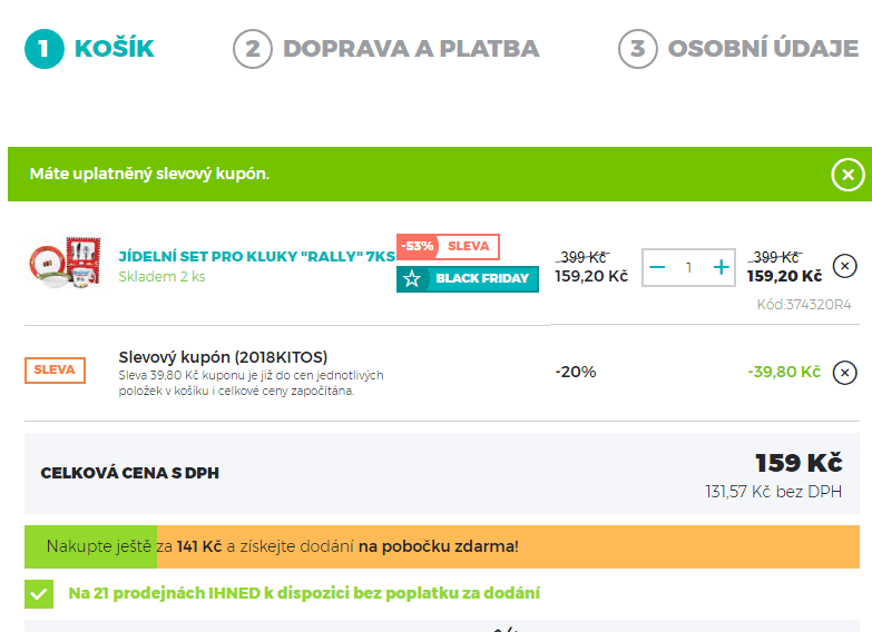 Jídelní set pro holky "Rally" 7 ks