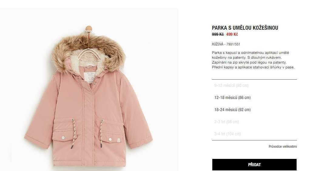 Zara - sleva 50% na vybrané zboží