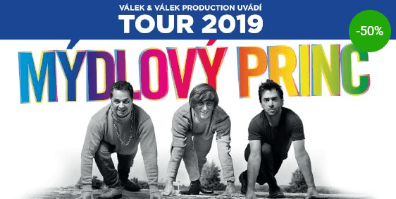 2 vstupenky na muzikál Mýdlový princ