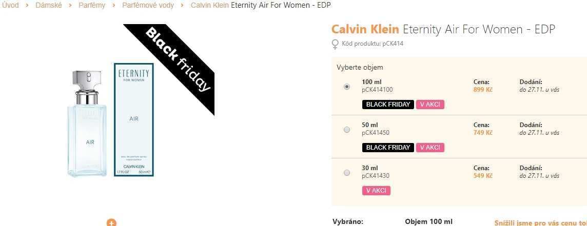 Calvin Klein Eternity Air For Women 100 ml