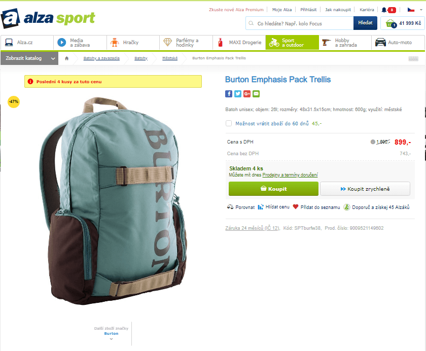 Batoh Burton Emphasis Pack Trellis 26 l