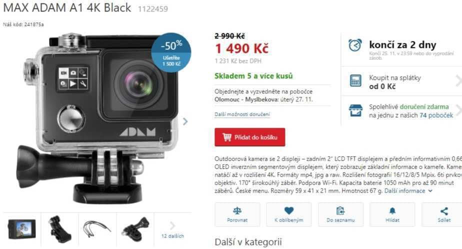 Outdoorová kamera Max, 4K, Wifi