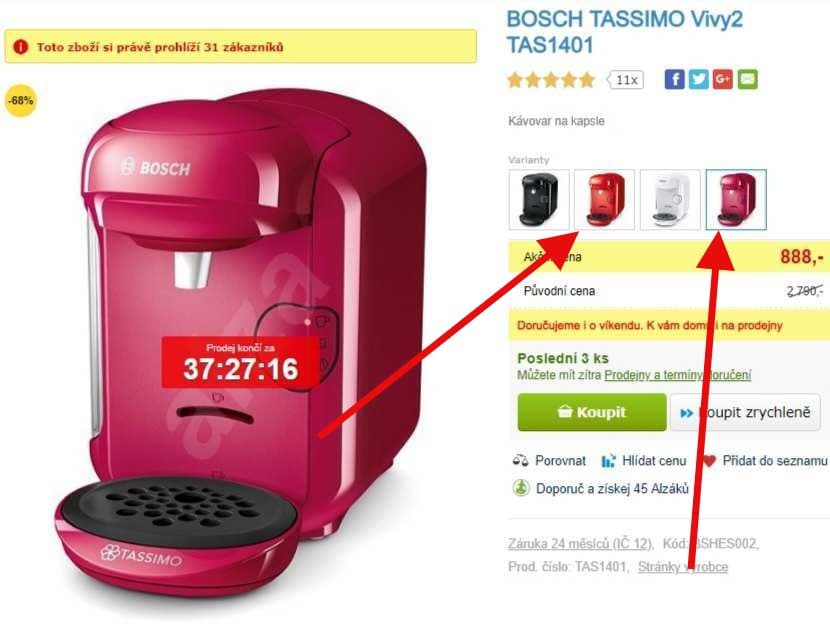 Kávovar na kapsle BOSCH TASSIMO Vivy2 