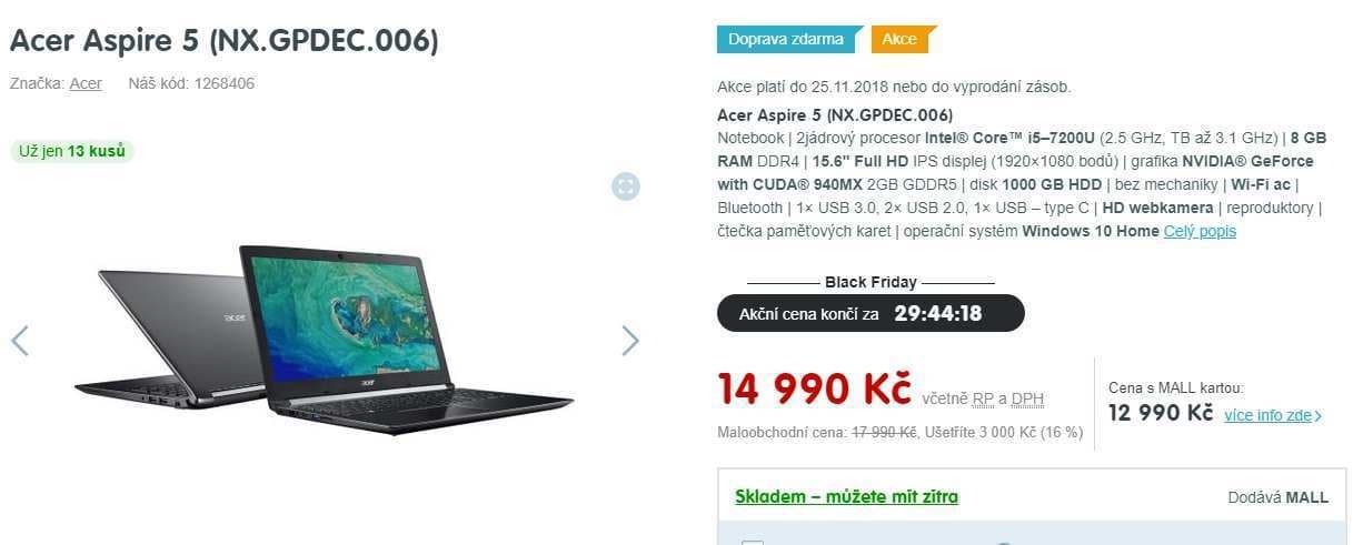 Acer, i5, 3,1GHz, 8GB RAM, 2GB Nvidia, 15,6"