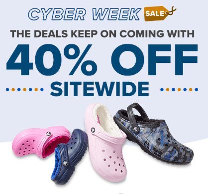 Extra sleva 40% na všechny Crocs