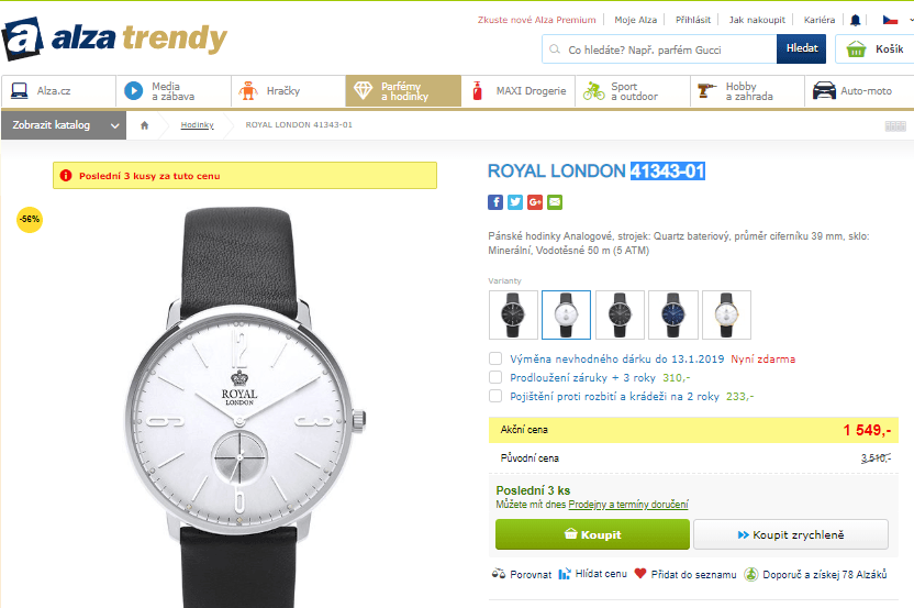 Pánské hodinky Royal London 41343-01