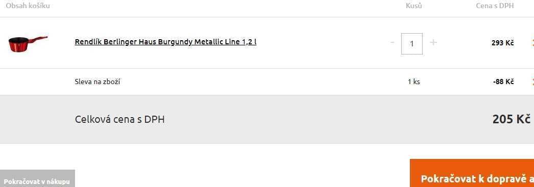 Berlingerhaus rendlík, 1,2 litru, indukce