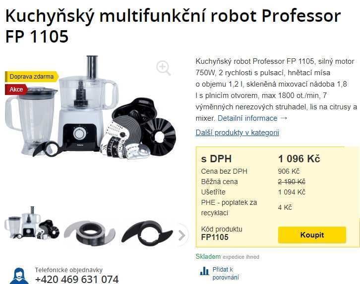 Multifunkční robot Professor