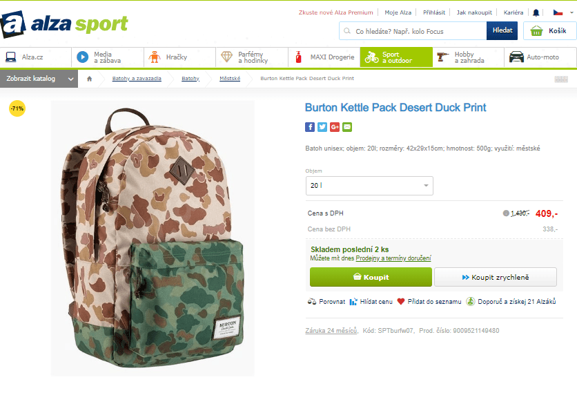 Batoh Burton Annex Pack 20 l