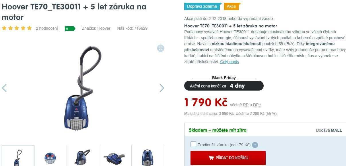 Sáčkový vysavač Hoover TELIOS 