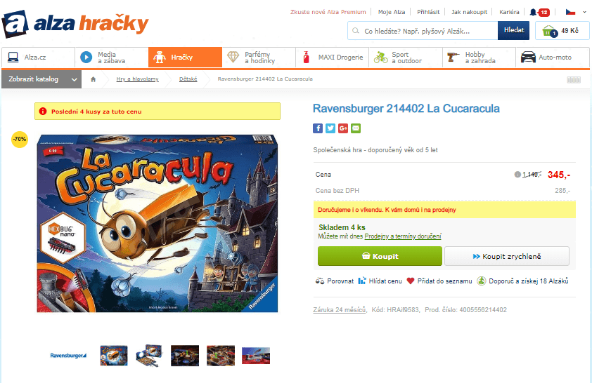 Společenská hra Ravensburger La Cucaracula