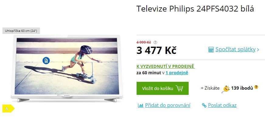 Full HD LED TV, 60 cm, T2, Philips