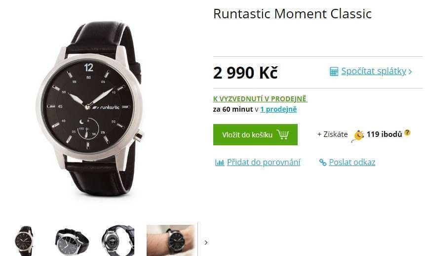 Chytré fitness hodinky Runtastic Moment Classic