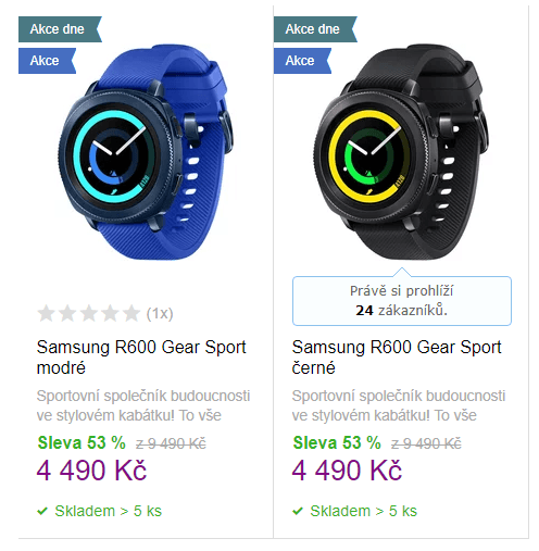 Chytré hodinky Samsung R600 Gear Sport 