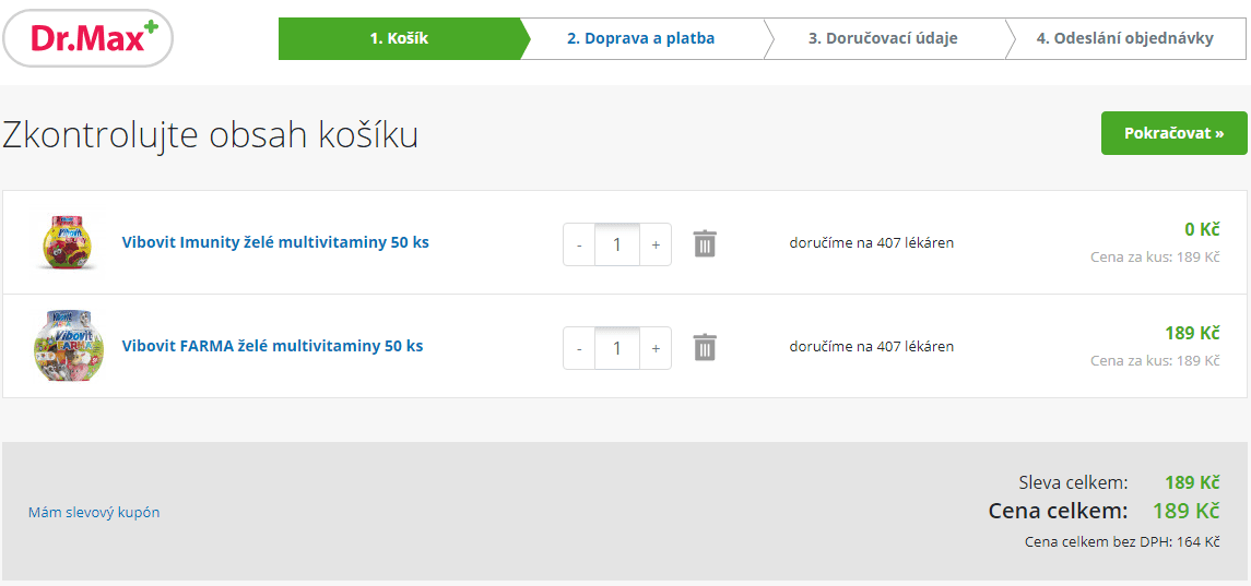 Vibovit želé 50 ks - akce 1+1 zdarma