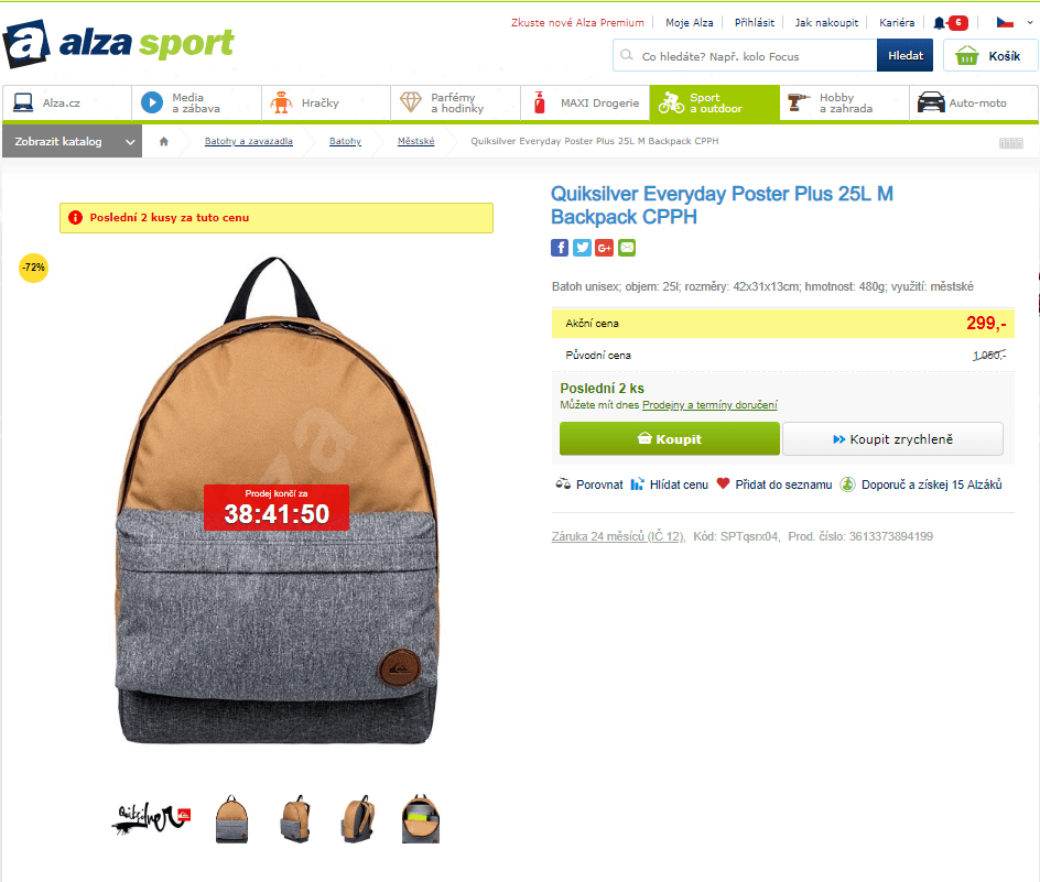 Městský batoh Quiksilver Everyday 25l