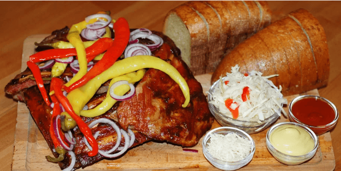 1 kg uzených vepřových žeber