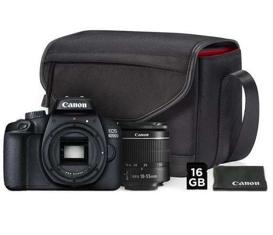 Canon, 18,7MPx, objektiv, karta, brašna