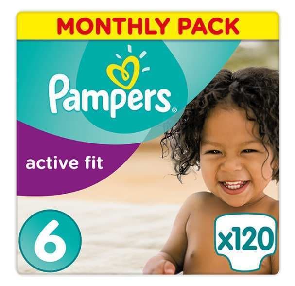 Plenky Pampers Active Fit, 120ks, 15+kg