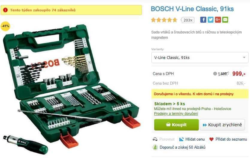 BOSCH V-Line Classic, 91ks