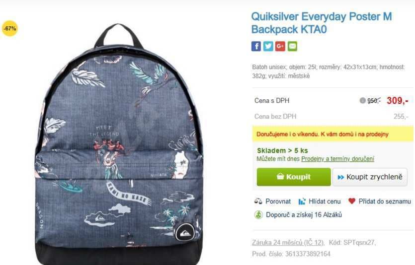 Batoh Quiksilver Everyday Poster 