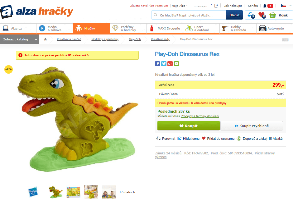 Play-Doh Dinosaurus Rex