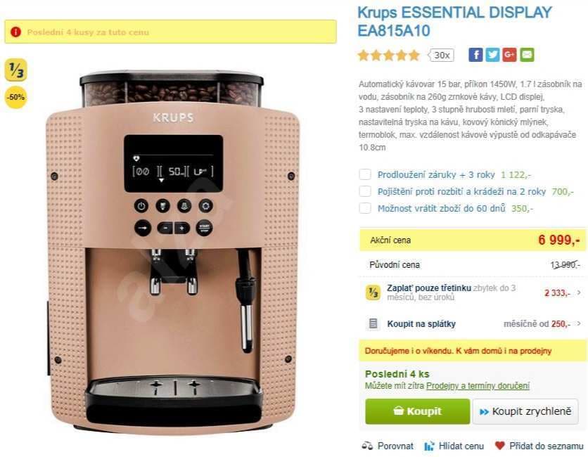 Plnoautomatické espresso Krups EA815A10