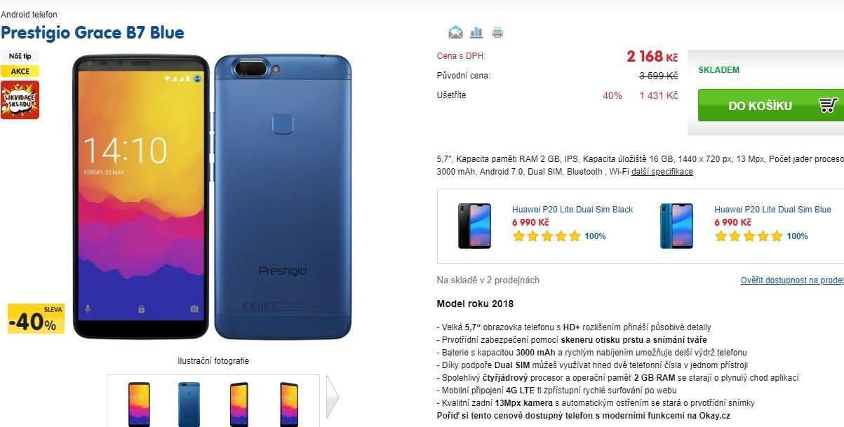 Prestigio, 4x 1,3GHz, 2GB RAM, 5,7"