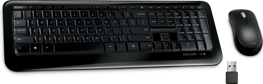 Set bezdrátové klávesnice a myši Microsoft Wireles
