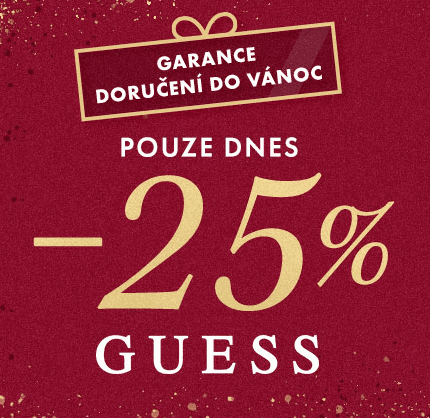 Sleva 25% na značku Guess