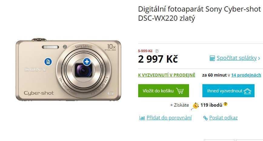 Sony, 18,2MPx, 10x zoom, Wifi