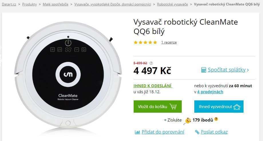 Robotický vysavač CleanMate QQ6